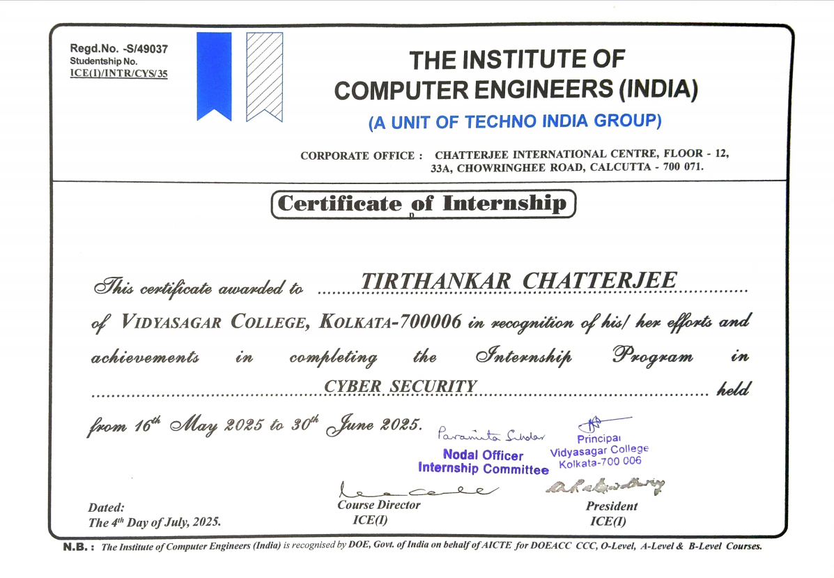 Certificate